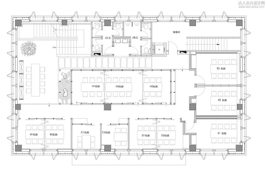 660平工業(yè)風格主題餐廳設計效果-第2張圖片-上海古都建筑設計集團